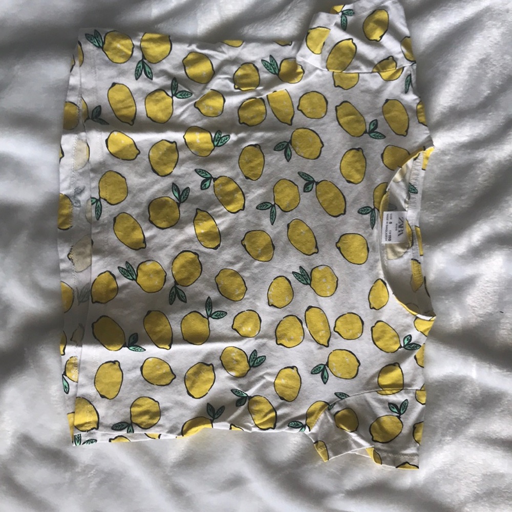 Zara kids lemon shirt